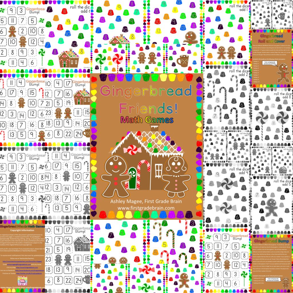 Gingerbread Friends Math Games